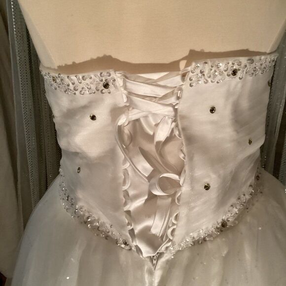 COPY - AG.78 Price Reduced NWT   Wedding Dress	Br-306	 	Sequin Dress Embroider … - Picture 3 of 10